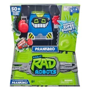 Really Rad Robots Prankbro 50+ Functions Sounds Pranks Power Punch Squirt NIB